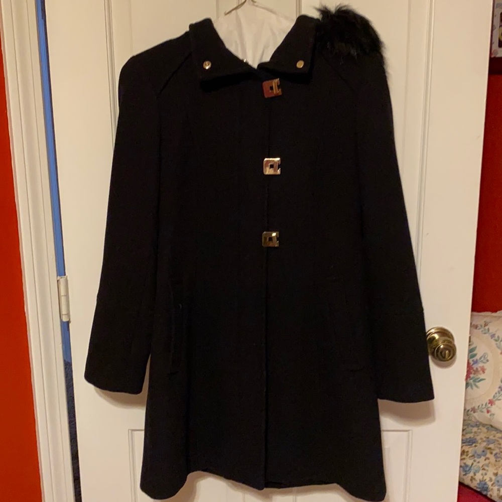 Ladies Black Calvin Klein coat